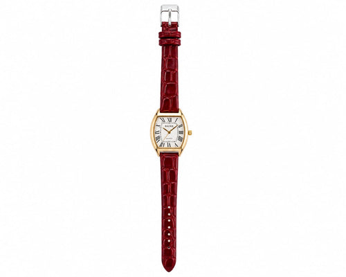 BAOKE Vintage Oval Roman Numeral Red Leather Women's Watch
