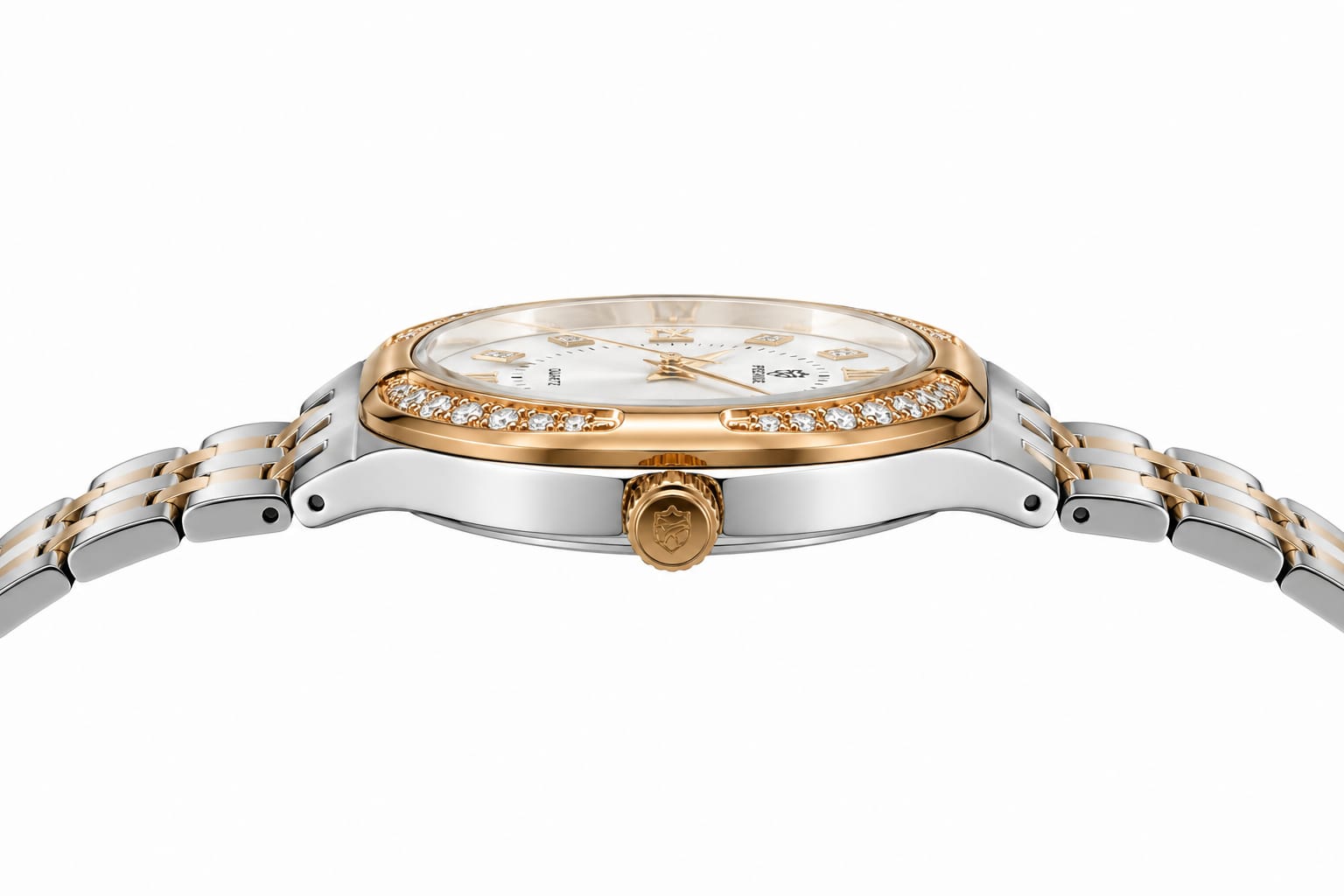 PREMIER PR-5003 Royal Silver Dial Two-Tone Women's Watch